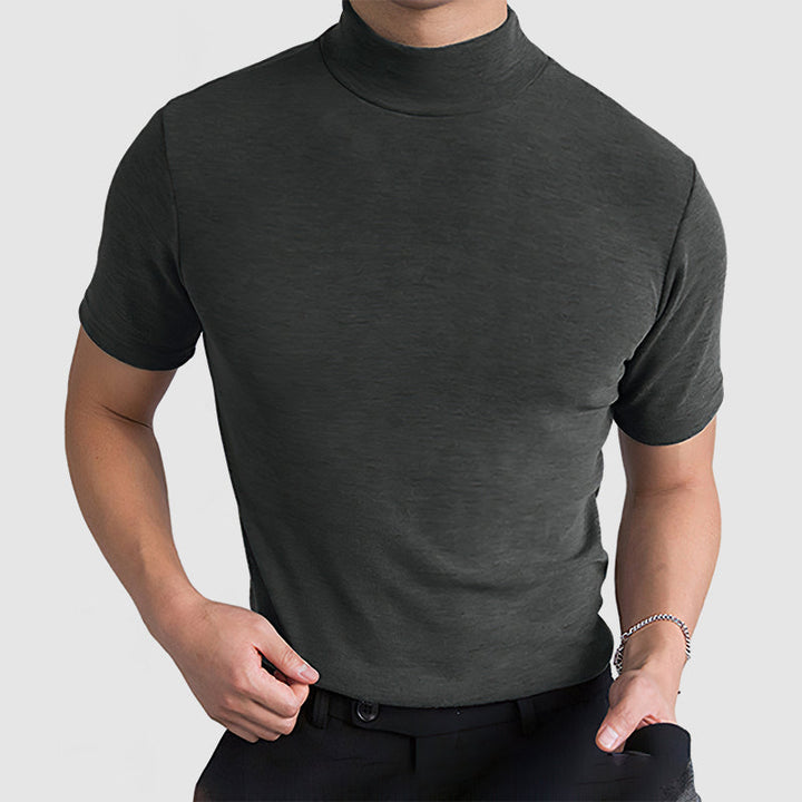 Heren stretch katoenen T‑shirt – casual, voor dagelijks gebruik en geschikt voor alle seizoenen
