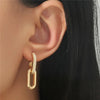 Dunne Loop Deluxe Oorbellen