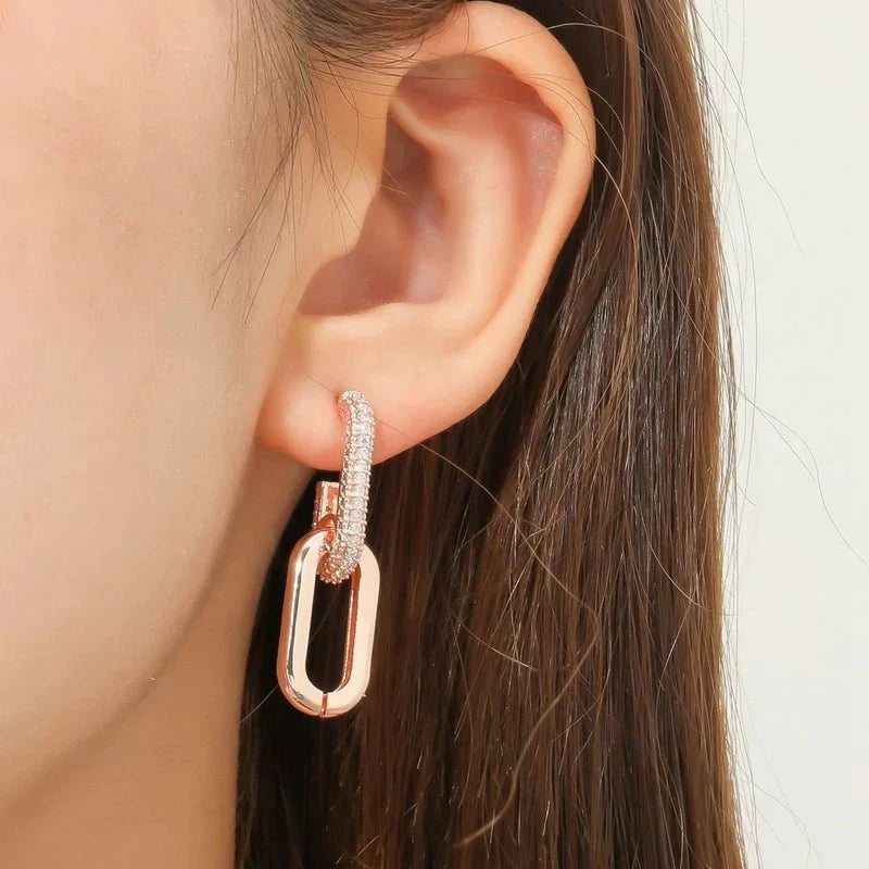 Dunne Loop Deluxe Oorbellen