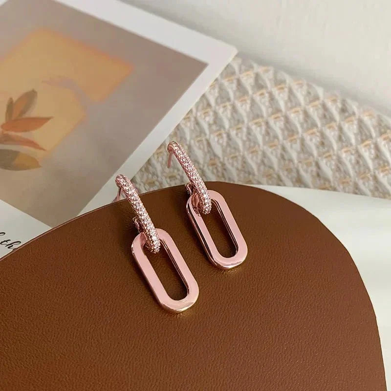 Dunne Loop Deluxe Oorbellen
