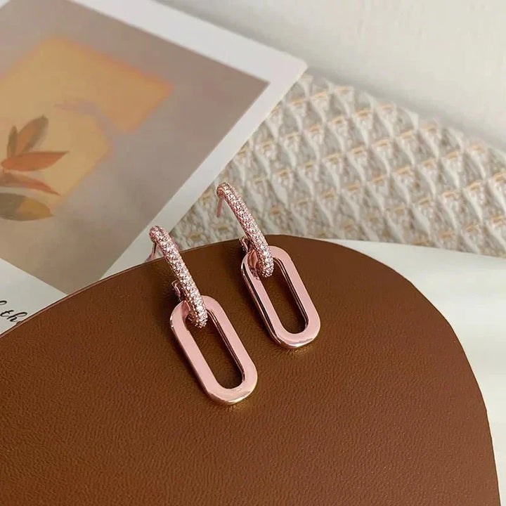 Dunne Loop Deluxe Oorbellen