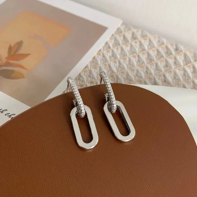 Dunne Loop Deluxe Oorbellen