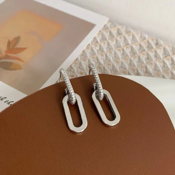 Dunne Loop Deluxe Oorbellen