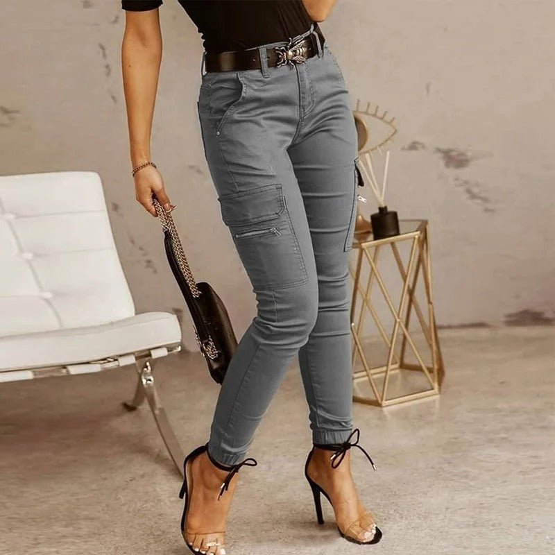 Skinny cargo joggingbroek voor dames