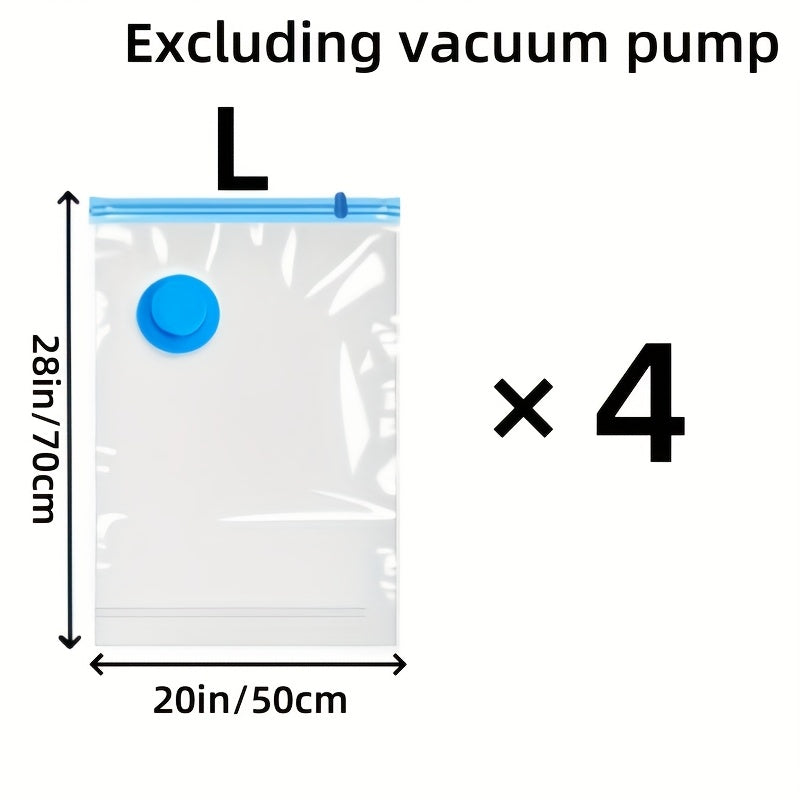 Set Vacuümzakken Extra Large – Herbruikbaar, Waterdicht en Ruimtebesparend