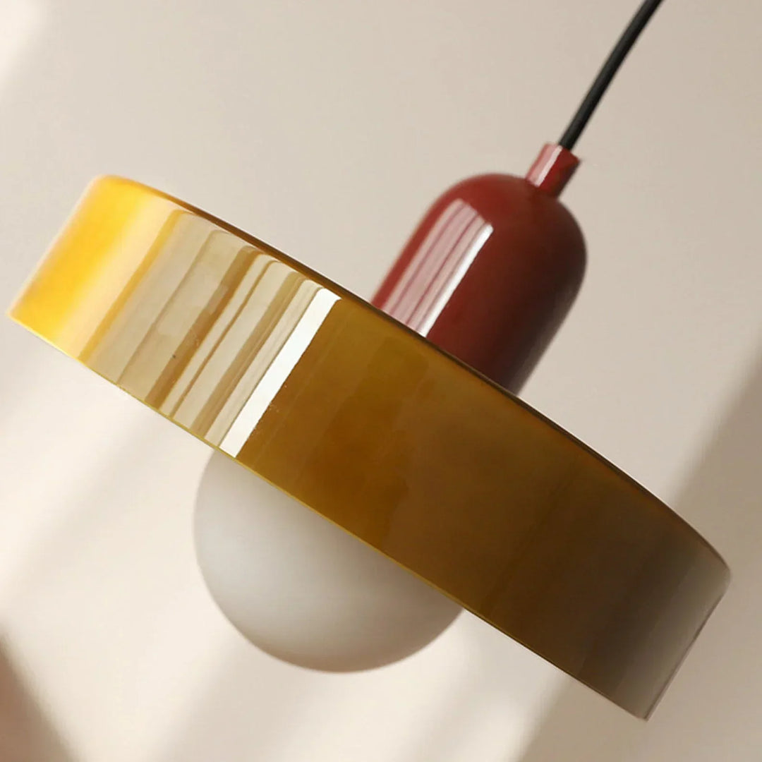 Bauhaus glas-in-lood hanglamp