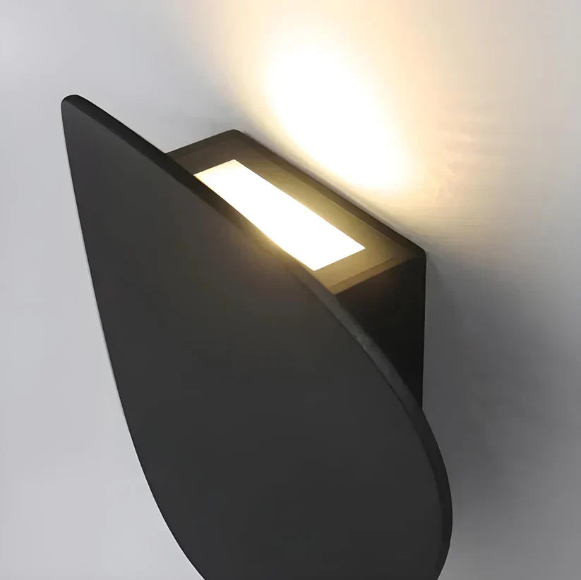 Disk metalen wandlamp
