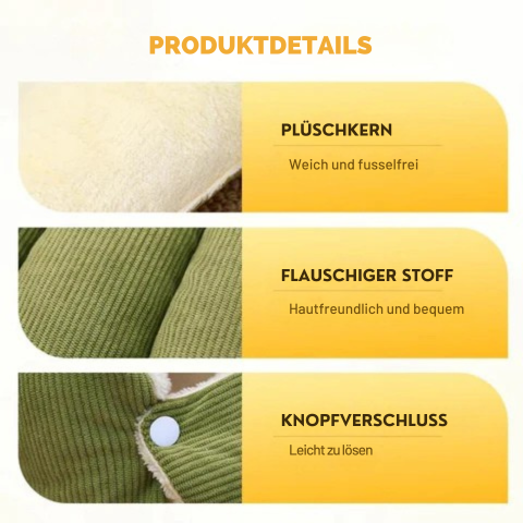 Hondenmand met zelfverwarmend kattenholontwerp, pluche fleece capuchon en raamvenster voor huisdieren