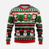 Heren Kersttrui met Winterlandschap Print