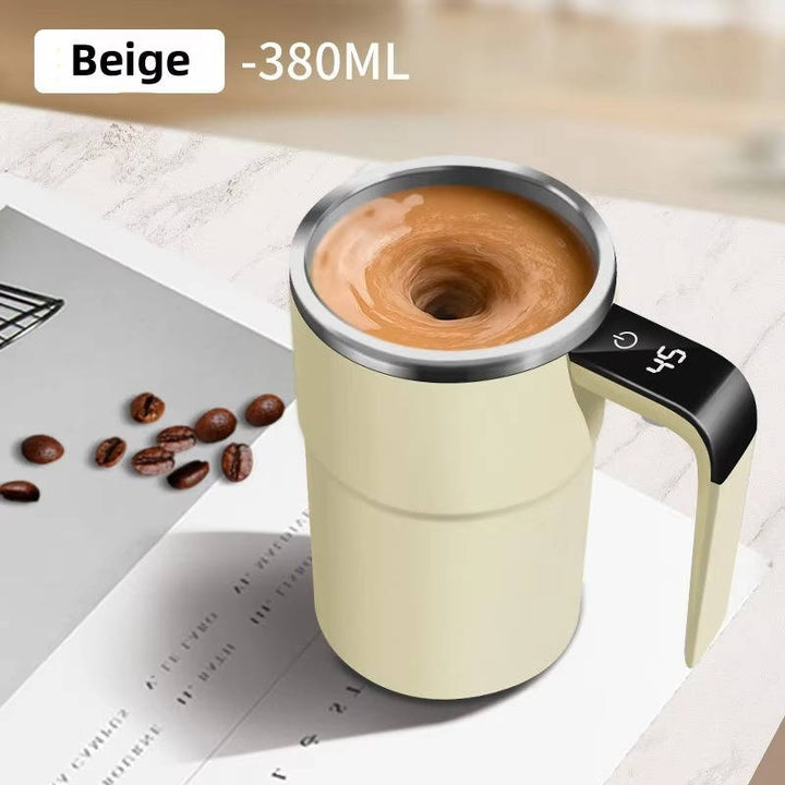 Zelfmengende verwarmde koffiebeker voor onderweg, USB-oplaadbaar