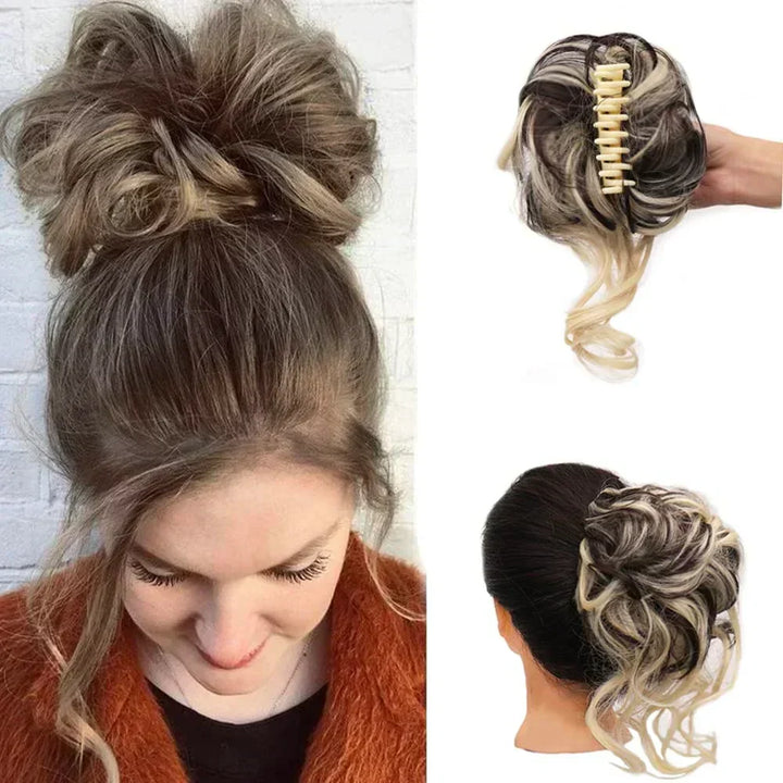 Krullen Chignon – Clip-in Haarextensions met Volume en Natuurlijke Look
