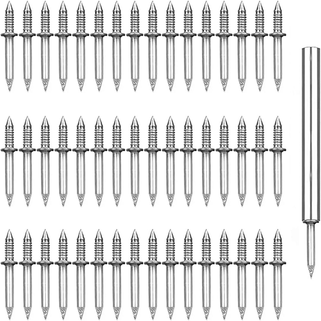 Dubbelkops afwerknagels met hulpgereedschap - Drill-Free, Hidden-Head Installation