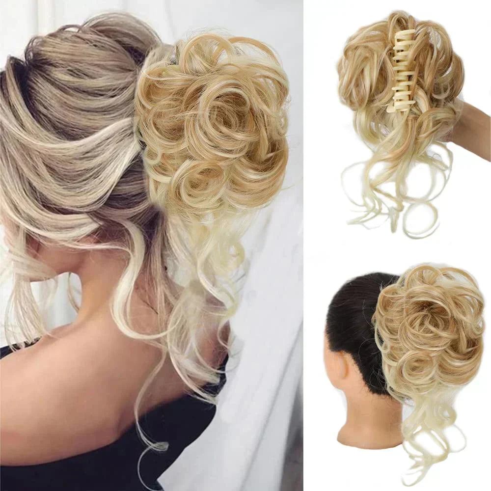 Krullen Chignon – Clip-in Haarextensions met Volume en Natuurlijke Look