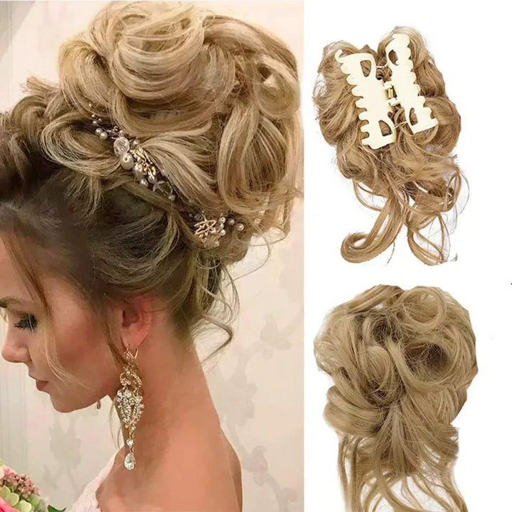 Krullen Chignon – Clip-in Haarextensions met Volume en Natuurlijke Look