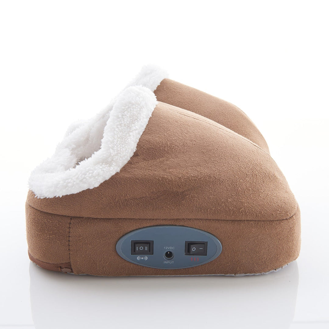 Voetenwarmer met vibratie en fleece gevoerde vakken
