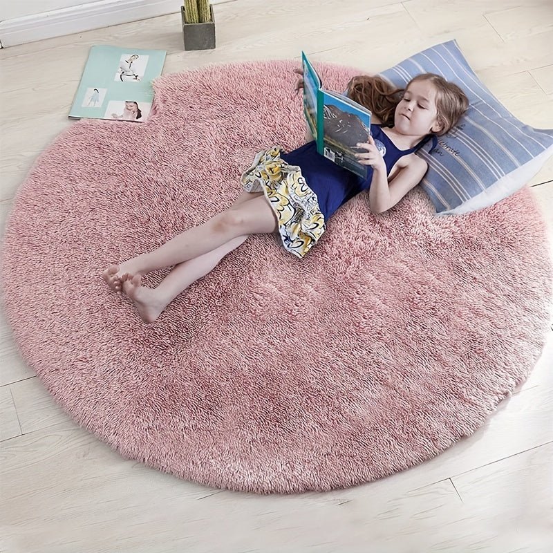 Rond Fluffy Vloerkleed - Clouda