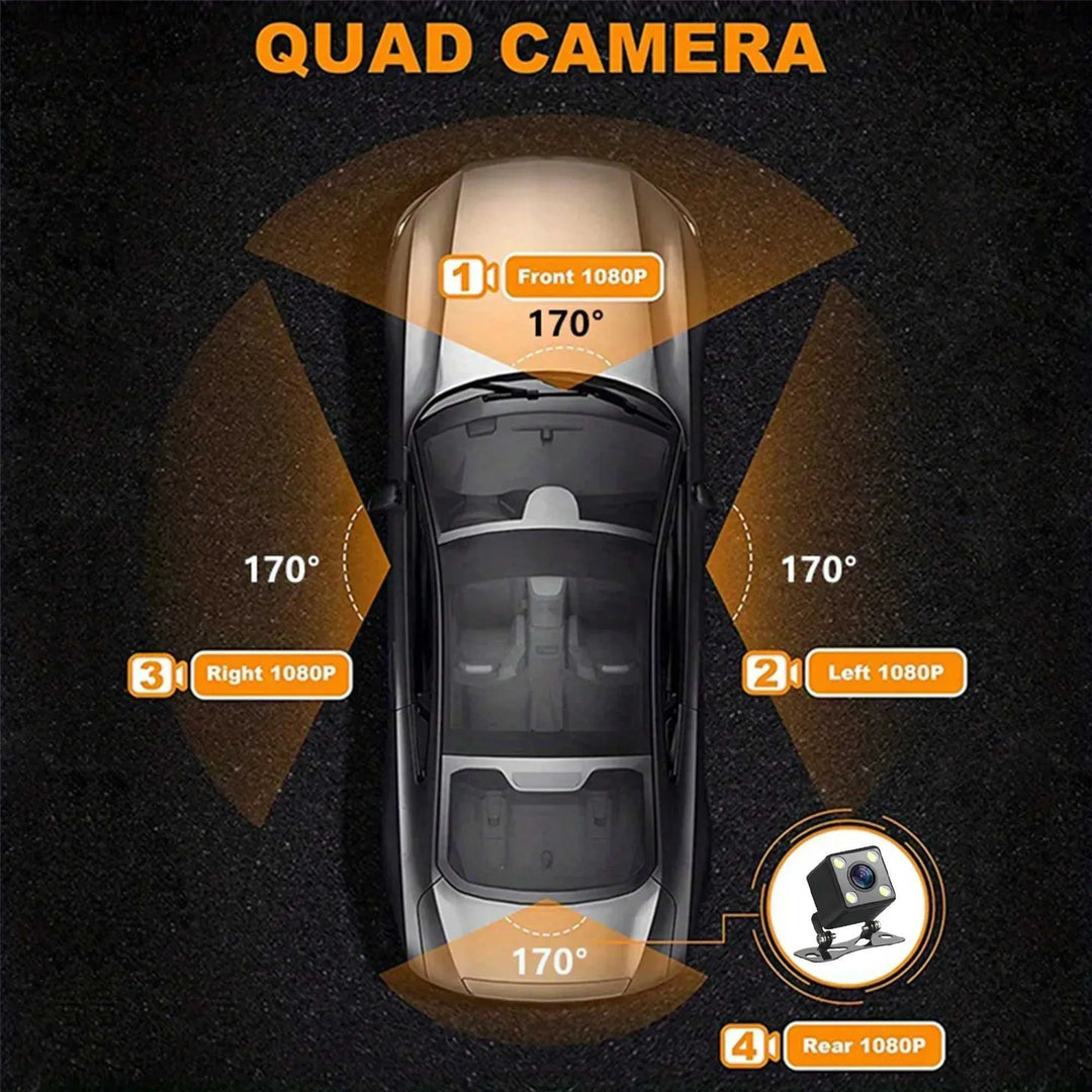 360° Autodashcam | DashGard Pro CX360 | Full HD Rijrecorder met Nachtzicht & Parkeermonitor