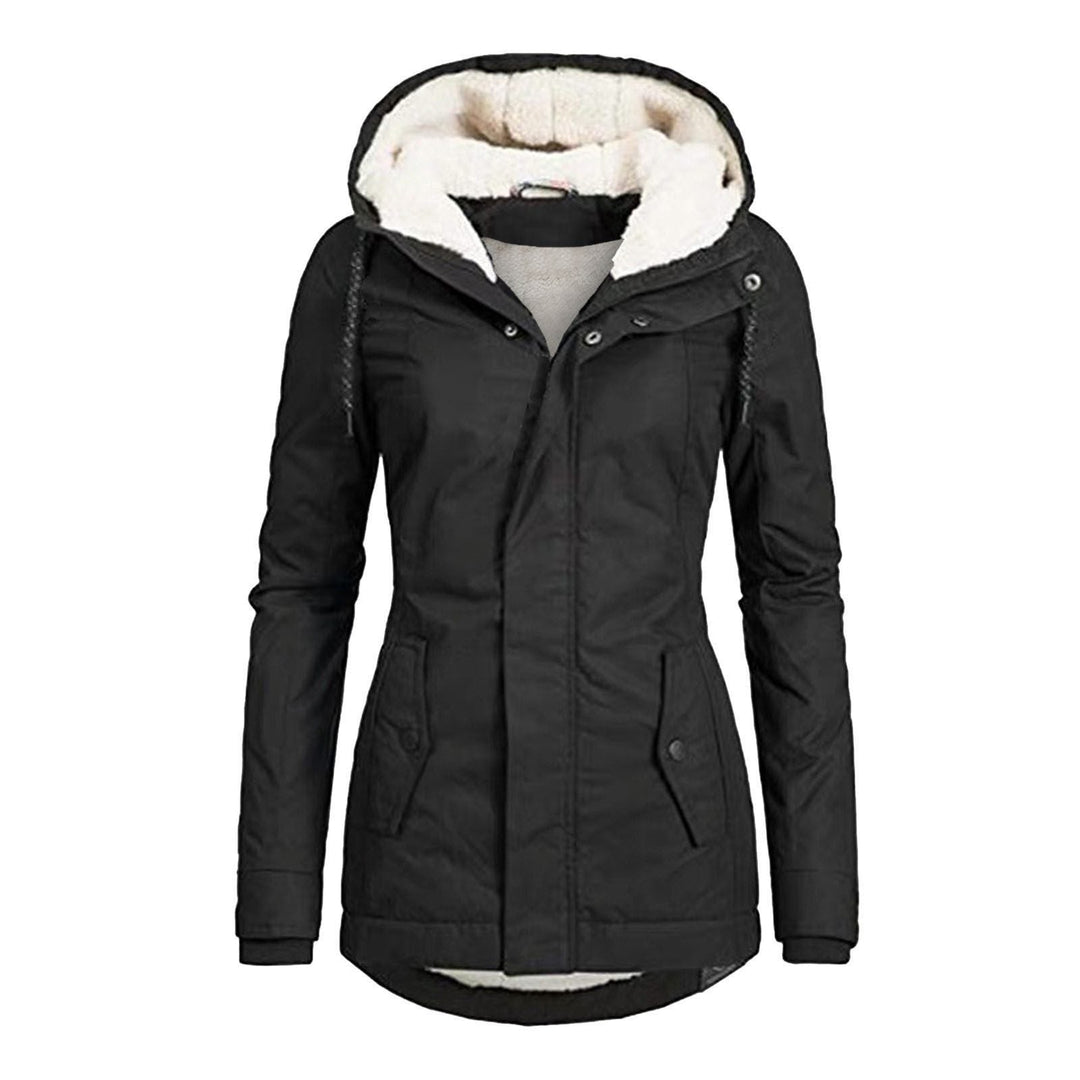 Parka met fleecevoering, capuchon en zakken voor dames