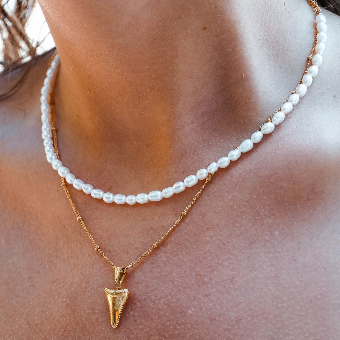 Zoetwaterparel Choker - Amélie