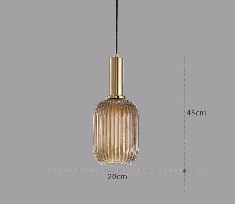 Retro Glazen Hanglamp – ColorVibe
