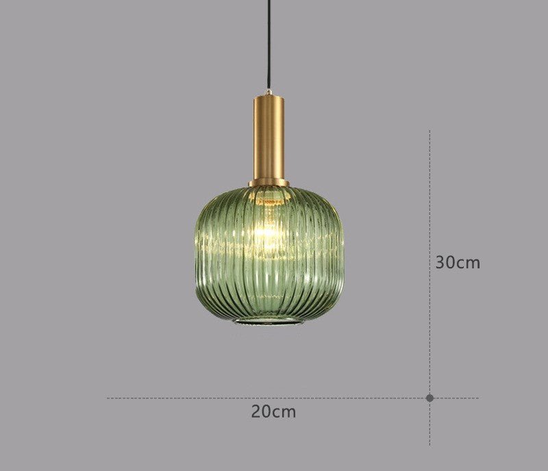 Retro Glazen Hanglamp – ColorVibe