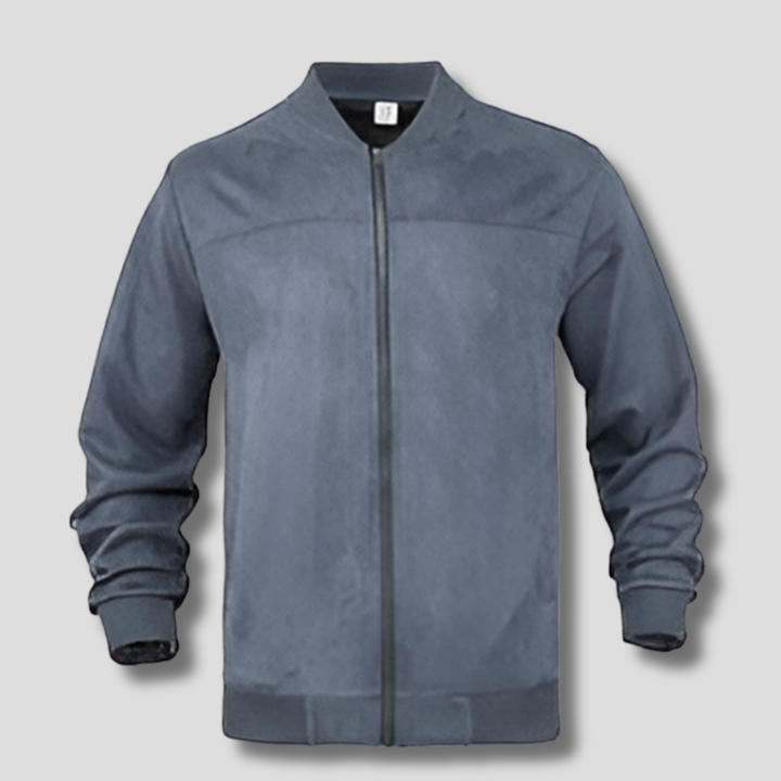 Retro suède jas voor heren