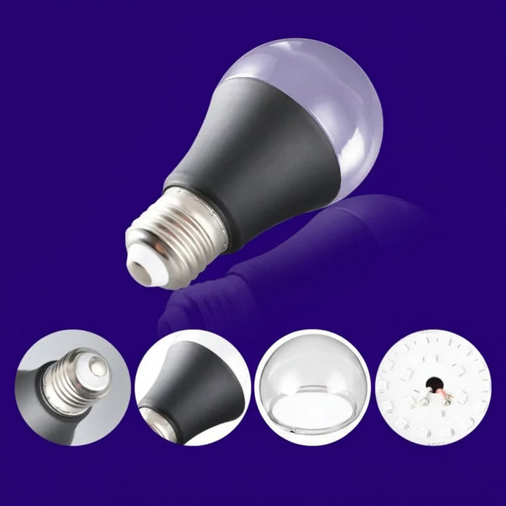 Halloween blacklightlamp, led, uv-gloedeffect A19 voor feestdecoratie en spookhuis E26