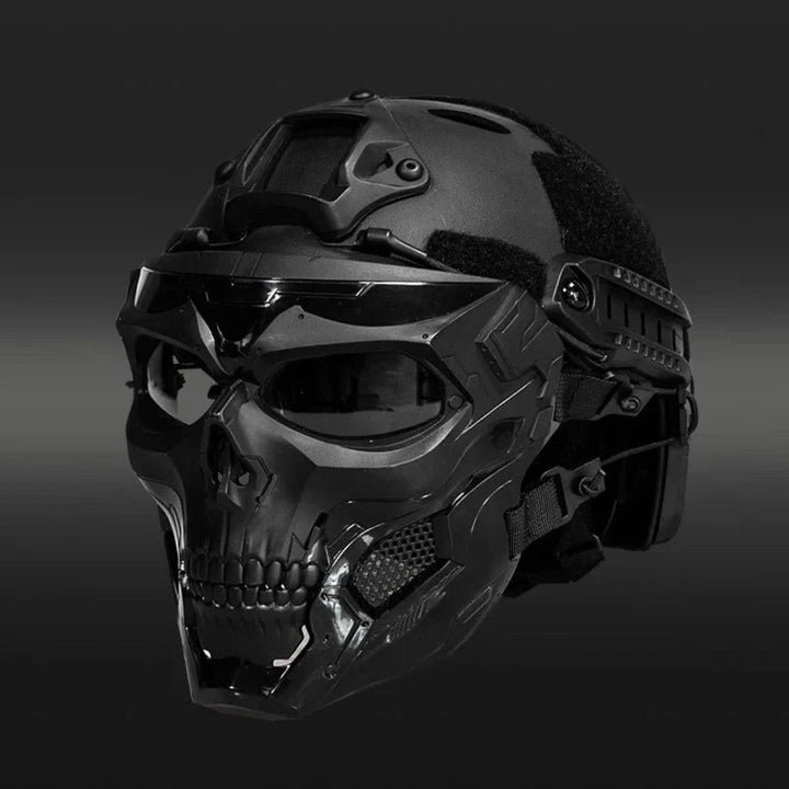Halloween tactisch schedelmasker en gezichtsmasker met beschermbril voor cosplay airsoft paintball feest