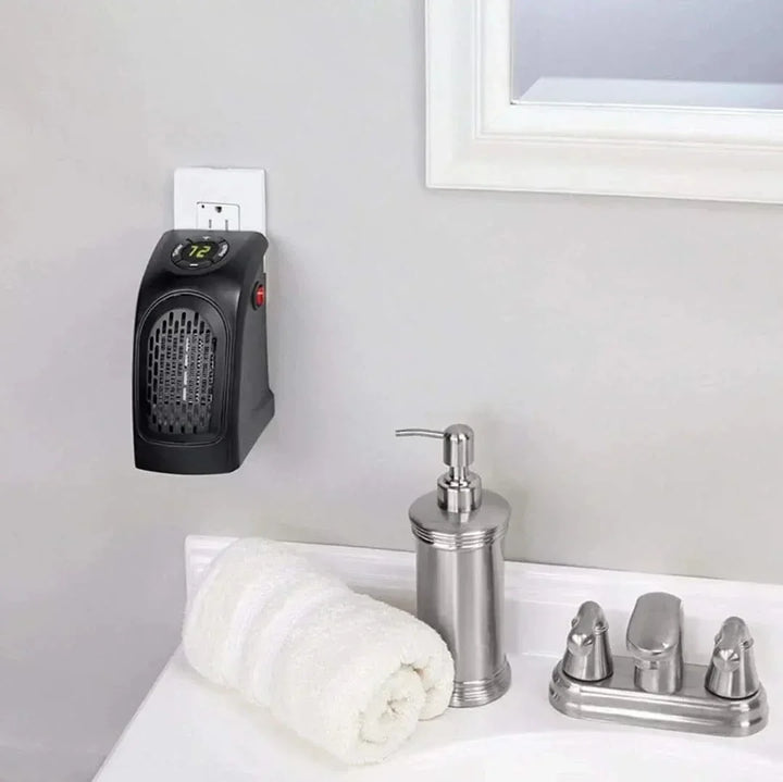 Draagbare ventilatorkachel met LED-display en timer