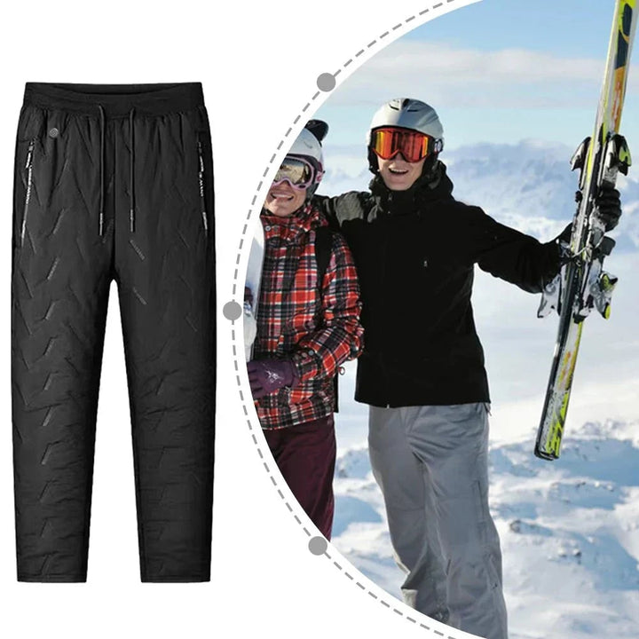 Verwarmde broek met sherpavoering en meerdere warmtezones