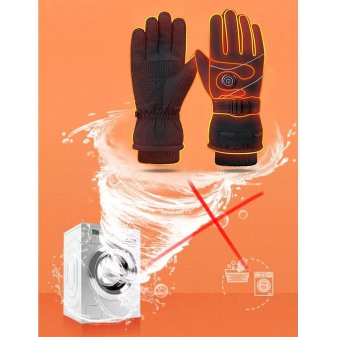 Oplaadbare verwarmde handschoenen met fleece en touchscreen
