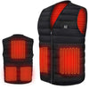 Verwarmde bodywarmer met borst- en rugverwarming
