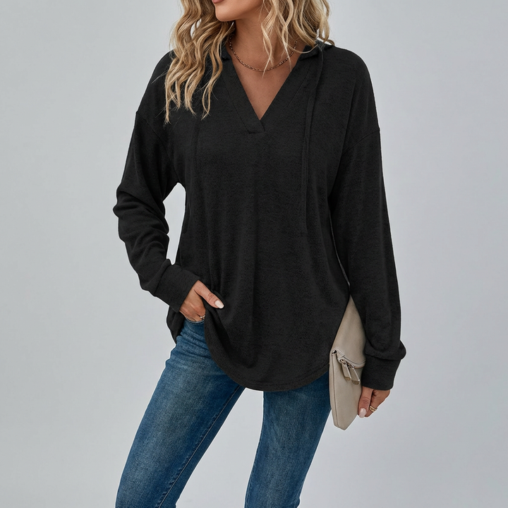 V-Hals Overized Hoodie
