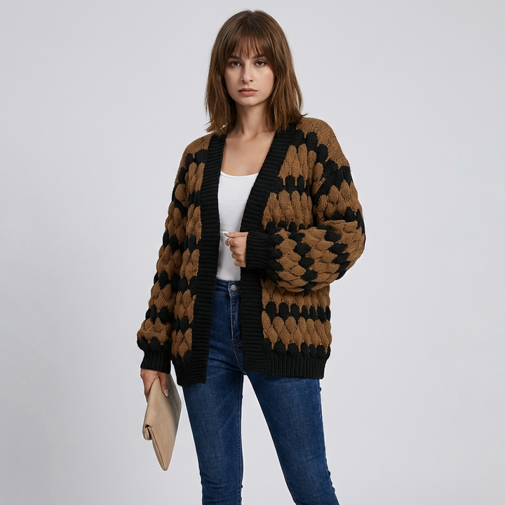 Vrouwen Open-Front Cardigan – Stijlvol en Veelzijdig Laagjesstuk