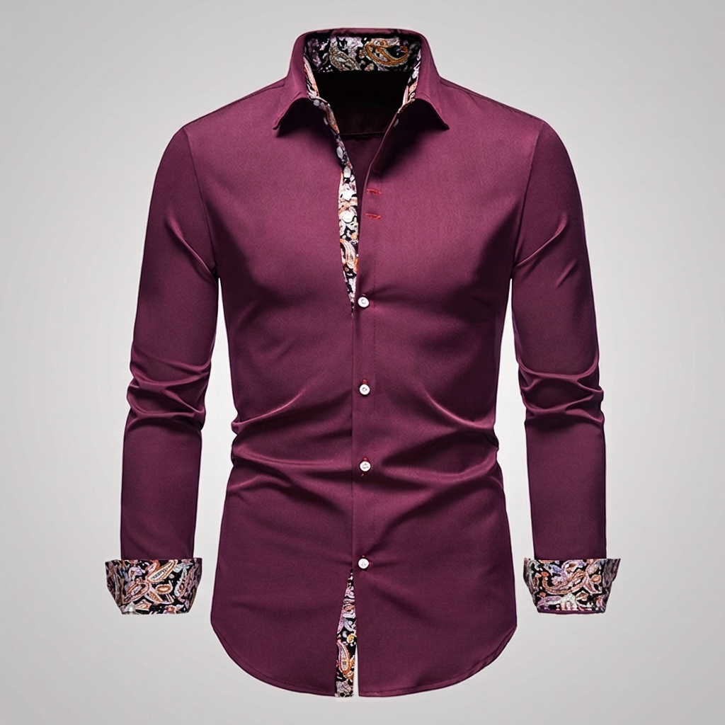 Stijlvol Modern Overhemd, Party Blouse Voor Heren - Julian