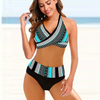 Bikini Set met Crossover Top & Hoge Taille