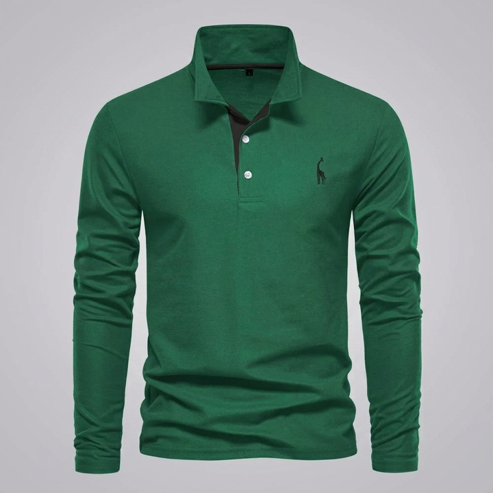 Heren Klassiek Knoop-Hals Polo Shirt