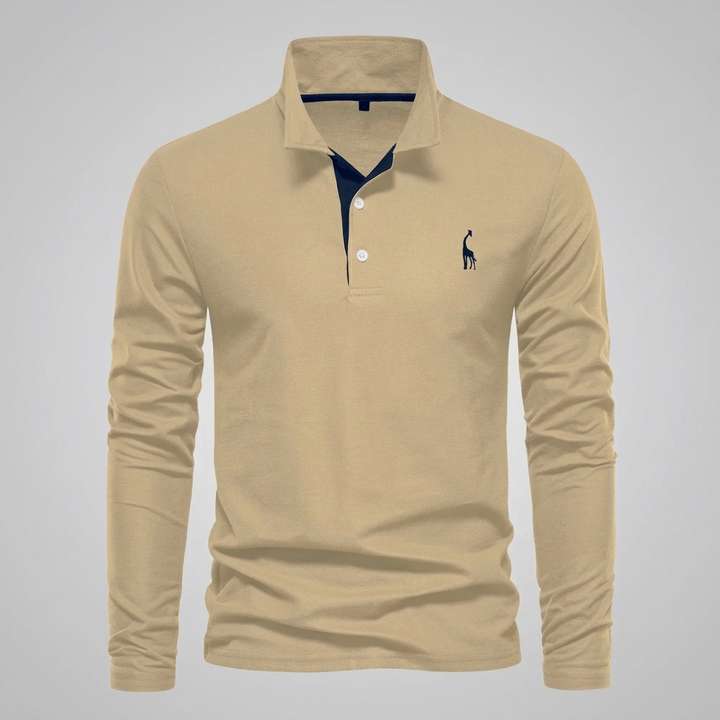 Heren Klassiek Knoop-Hals Polo Shirt