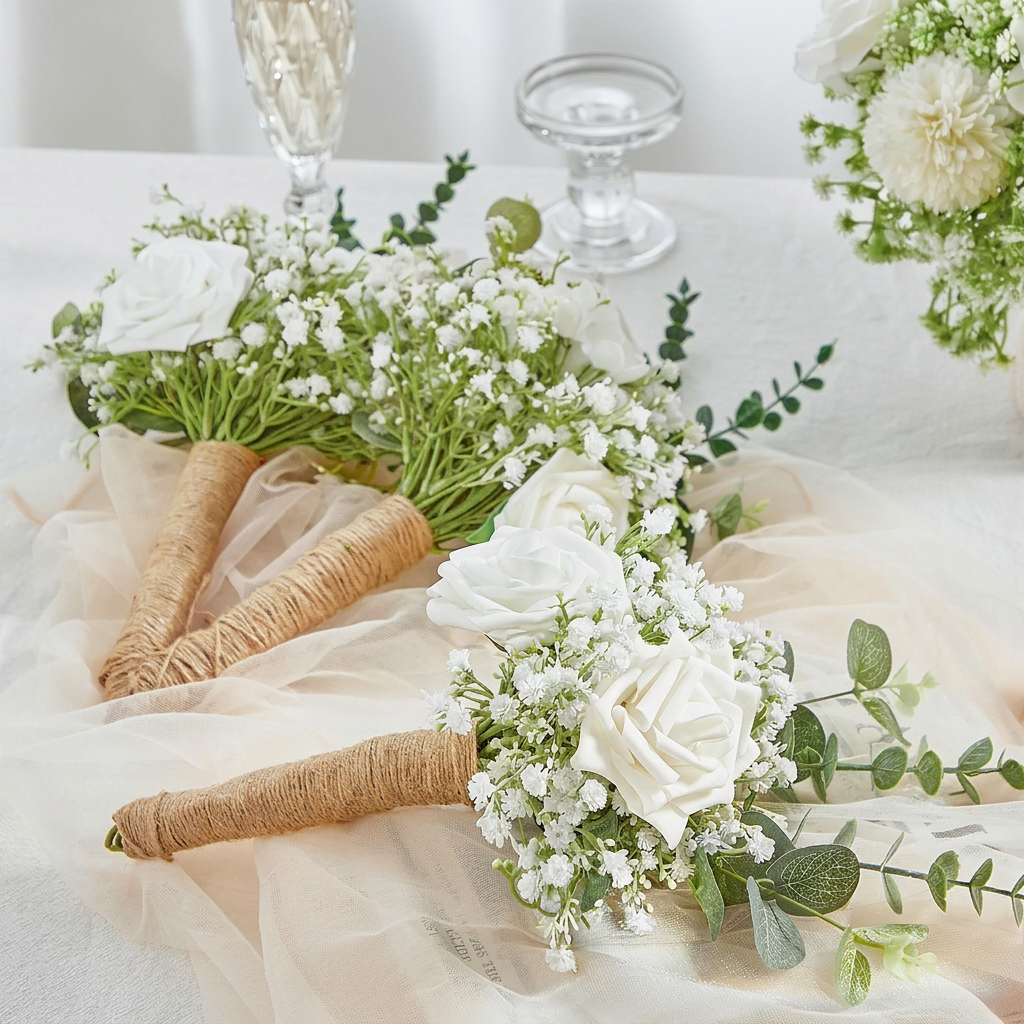 Set van 10–15 Kunstbloemen Gipskruid voor Decoratie & DIY