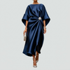 Elegant Draped Midi