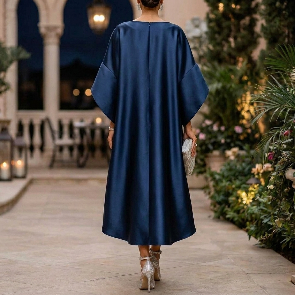 Elegant Draped Midi