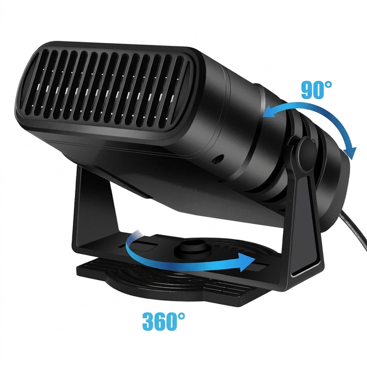 Draagbare autoheater 12V die binnen 30 seconden warmt