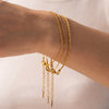 Gouden trio-armbandenset