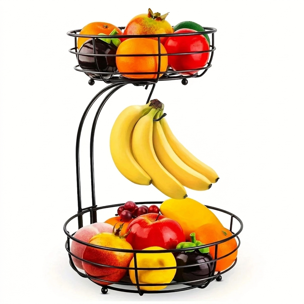 2-Laags Ovale Fruitmand
