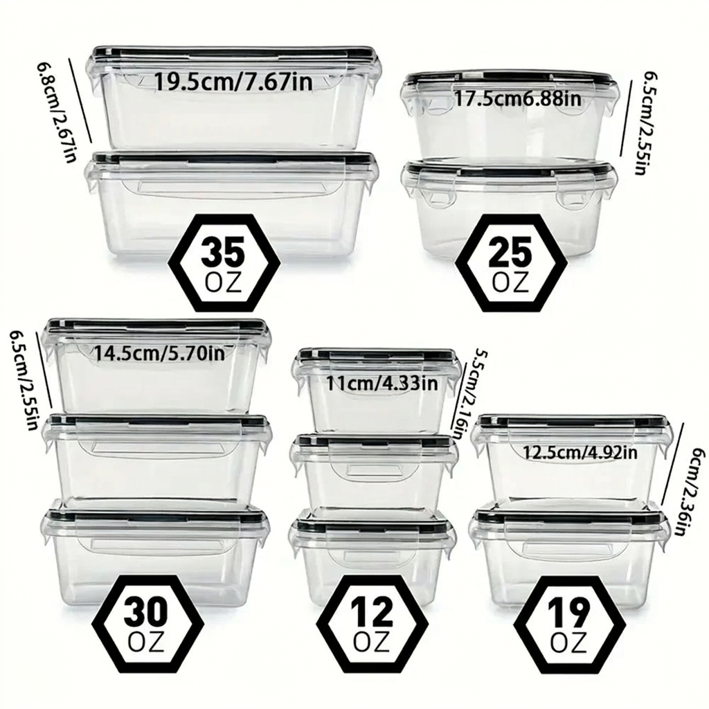 Voedselcontainer Set 12-dlg