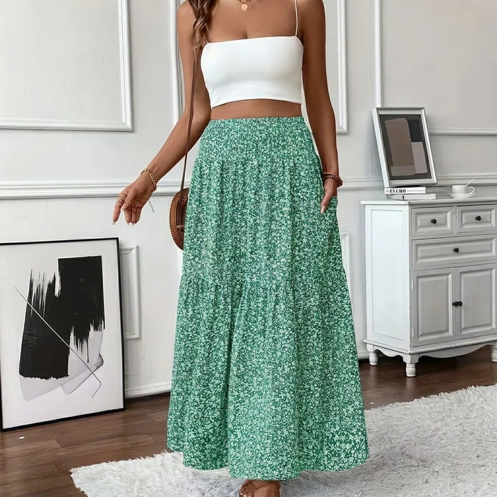Elegante A-lijn Rok met Smocktail