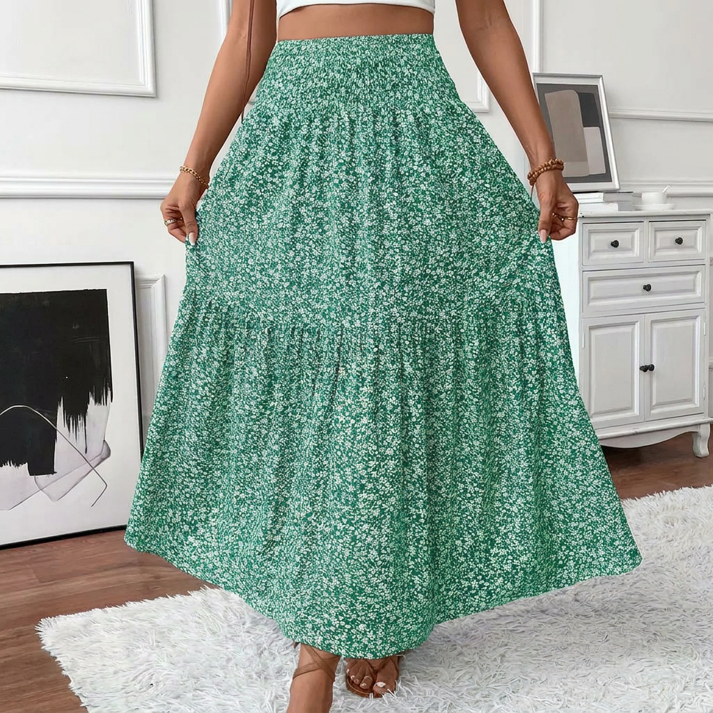 Elegante A-lijn Rok met Smocktail