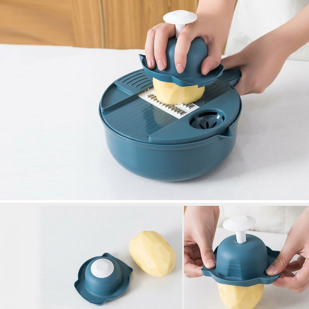 12-in-1 multifunctionele keukensnijset