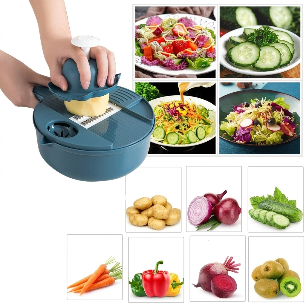 12-in-1 multifunctionele keukensnijset