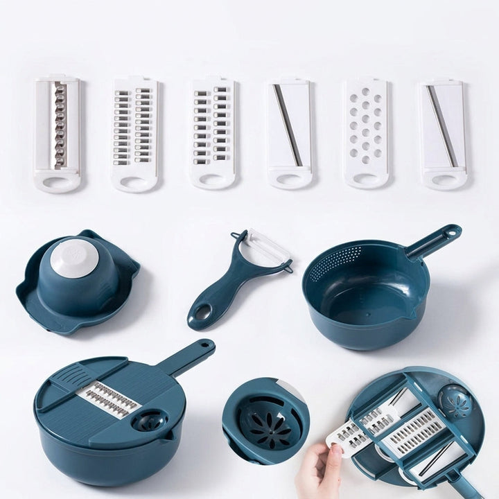 12-in-1 multifunctionele keukensnijset